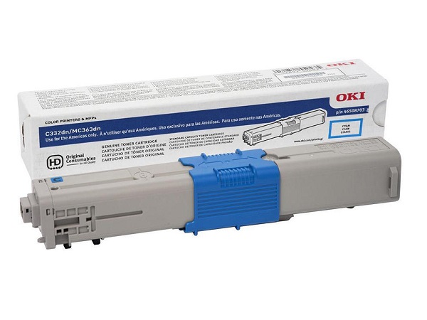 Okidata 46508703 (MC363dn) Cyan Toner Cartridge