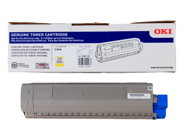 Okidata 46861301 Yellow High Capacity Toner Cartridge