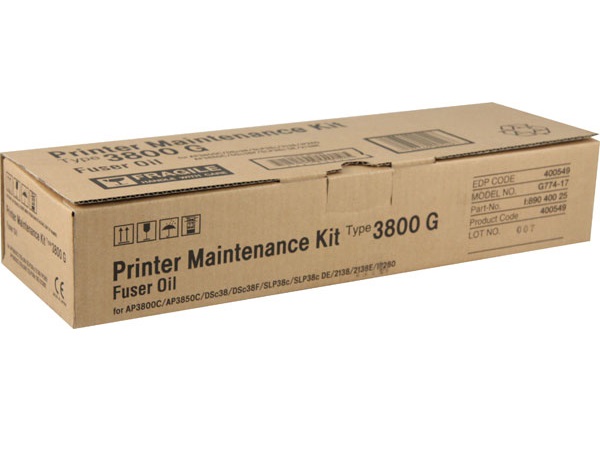 Ricoh 400549 (TYPE 3800G) Fuser Oil Maintenance Kit