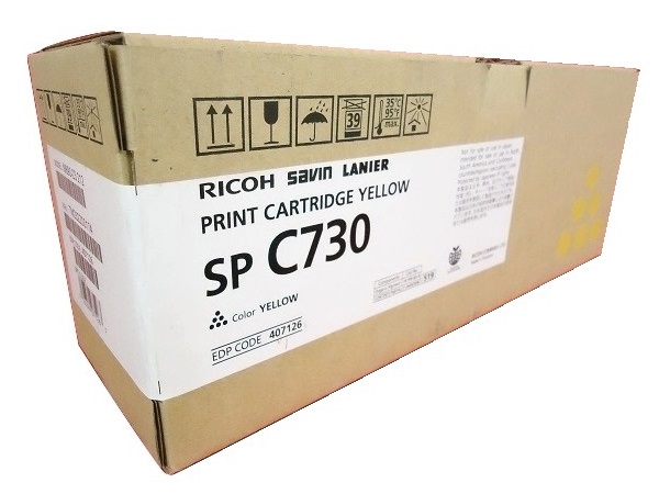 Ricoh 407126 (SPC730DN) Yellow Toner Cartridge