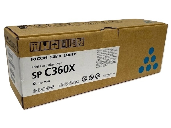 Ricoh 408247 (Extra High Yield) Cyan Print Cartridge