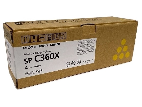Ricoh 408249 (Extra High Capacity) Yellow Print Cartridge