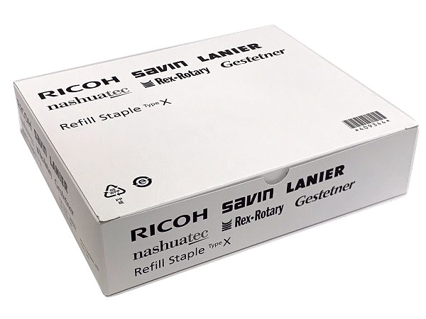 Ricoh 409344 (Type X) Staple Cartridge, Box of 5