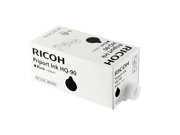 Ricoh 817161 (TYPE HQ90) Black Ink Cartridge, Box of 6