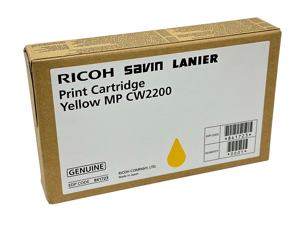 Ricoh Aficio 841723 MP CW2200SP Yellow Ink Cartridge