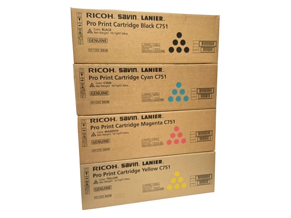 Ricoh Pro C651 & C751  Complete Toner Set