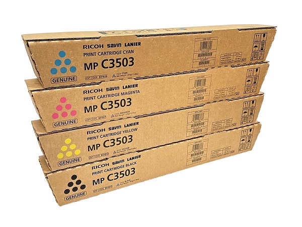 NEW 4 box lot Genuine RICOH SAVIN LANIER MP C3503 