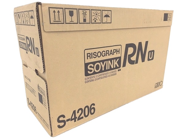Risograph S-4206 Black Digital Duplicator Ink (5) Box Value Pack