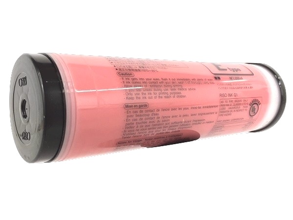 Risograph S-8114UA (FII Type) Red Ink Box of (2) 1000ML Tubes (OLD# S-7205U/S-6931UA)