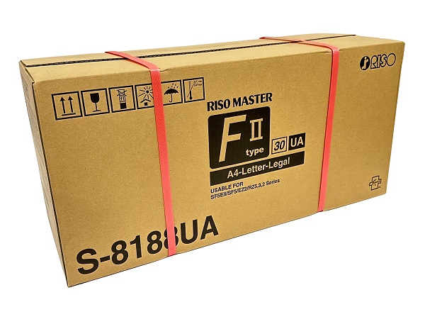 Risograph S-8188UA (Old# S-4250/S6977UA) (Type FII) A4 Thermal Masters 5 Box Value Pack