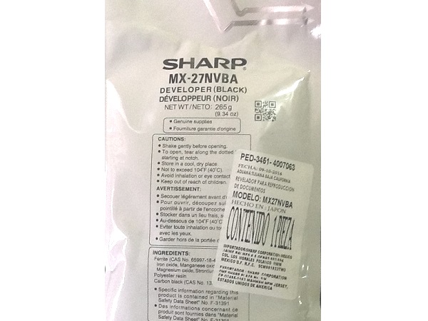 Sharp MX-27NVBA (MX27NVBA) Black Developer