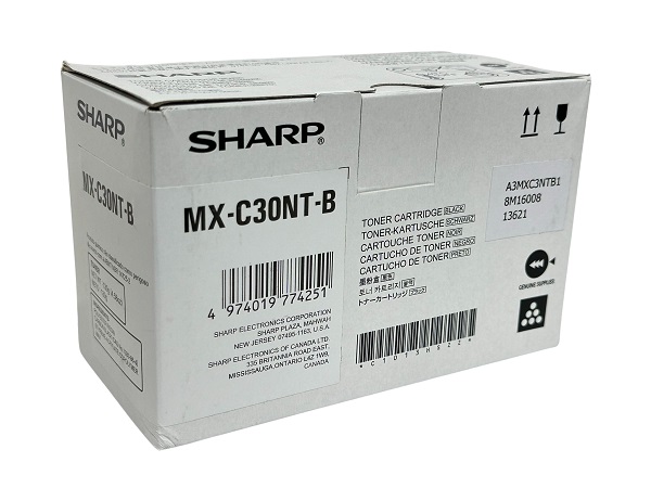 Sharp MX-C30NT-B (MX-C30NTB) Black Toner Cartridge