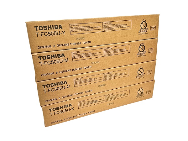 Toshiba TFC505 (C,M,Y,K) Complete Toner Cartridge Set