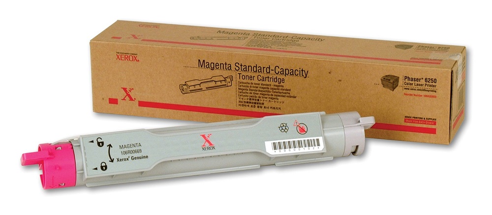 Xerox 106R00669 (Phaser 6250) Magenta Toner Cartridge - Standard Capacity
