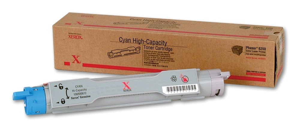 Xerox 106R00672 (Phaser 6250) Cyan Toner Cartridge - High Capacity