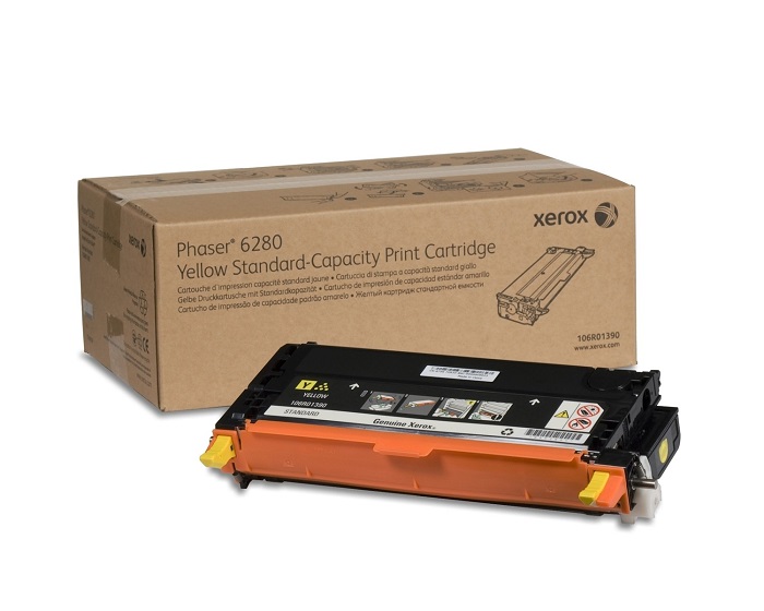 Xerox 106R01390 Phaser 6280 Yellow Toner Standard Capacity (106R1390)