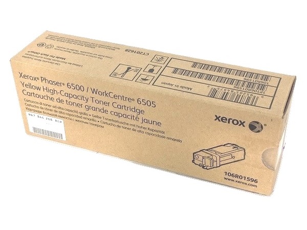 Xerox 106R01596 (Phaser 6500) Yellow High Capacity Toner Cartridge