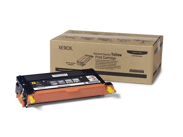 Xerox 113R00721 Phaser 6180 Yellow Toner Cartridge 2K Yield