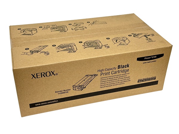 Xerox 113R00726 Phaser 6180 Black Toner Cartridge 8K Yield