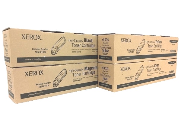 Xerox Phaser 7400 Complete High Capacity Toner Cartridge Set 
