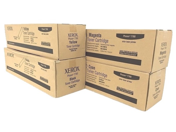 Xerox Phaser 7760 Complete Toner Cartridge Set