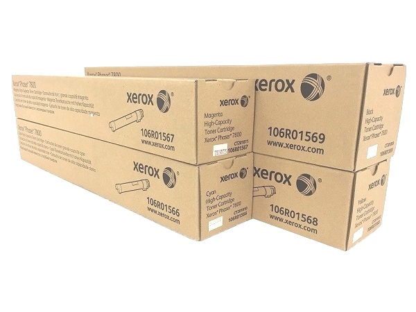 Xerox Phaser 7800 Complete Toner Set