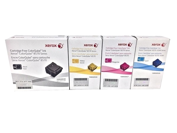 Xerox Colorqube 8570 / 8580 Solid Ink Cartridge Set - All Four Colors (C,M,Y,K)