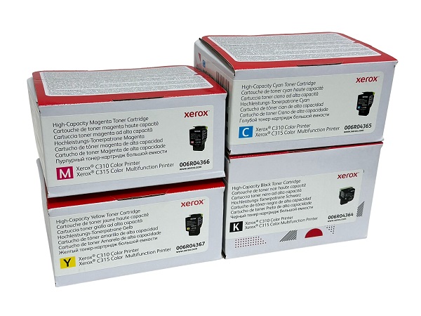 Xerox C310 / C315/DNI (High Capacity) Complete Toner Cartridge Set