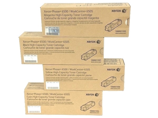 Xerox Phaser 6500 High Capacity Complete Toner Set