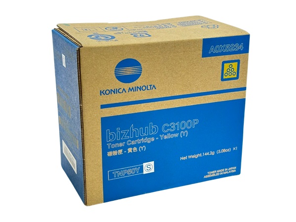 Konica Minolta A0X5234 (TNP50Y) Yellow Toner Cartridge